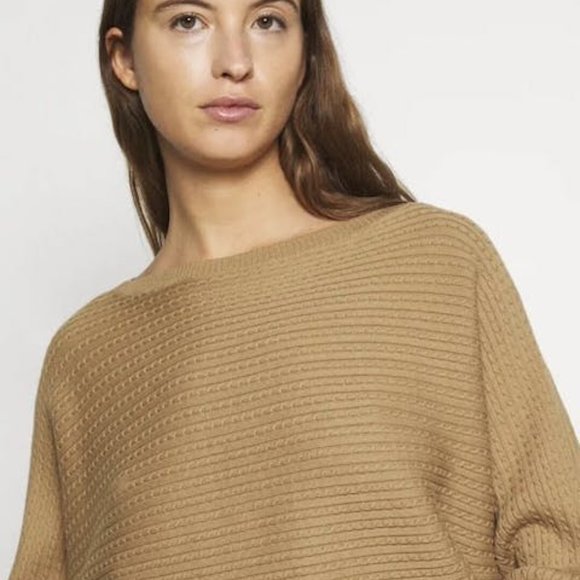 Lauren Ralph Lauren Plus-Size Cable-Knit Boatneck Sweater – Classic Camel - Picture 3 of 3